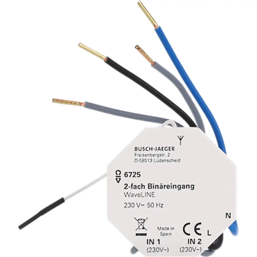 Busch-Jaeger bin ingang 2v 230v wl (6725)