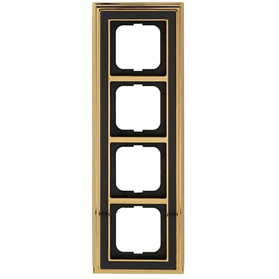 Busch-Jaeger afdekraam 4-voudig Dynasty messing antraciet (1724-835)