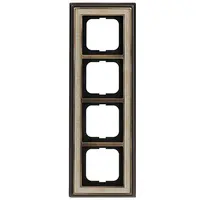 Busch-Jaeger afdekraam 4-voudig Dynasty messing antiek decor creme (1724-846)