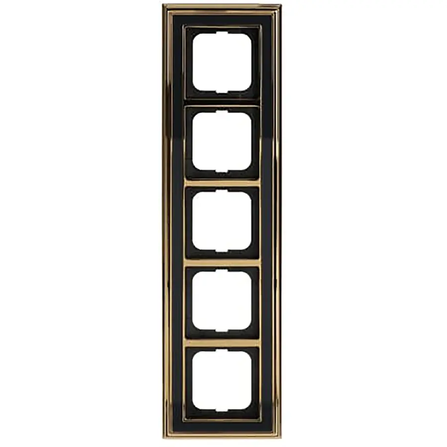 Busch-Jaeger afdekraam 5-voudig Dynasty messing antraciet (1725-835)