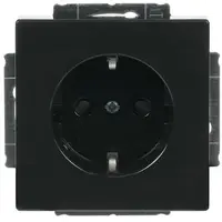 Busch-Jaeger wandcontactdoos randaarde kindveilig antraciet glans (20 EUCKS-81)