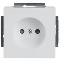 Busch-Jaeger wandcontactdoos zonder randaarde Future linear studiowit glans (2300 UCRKS-84-503)