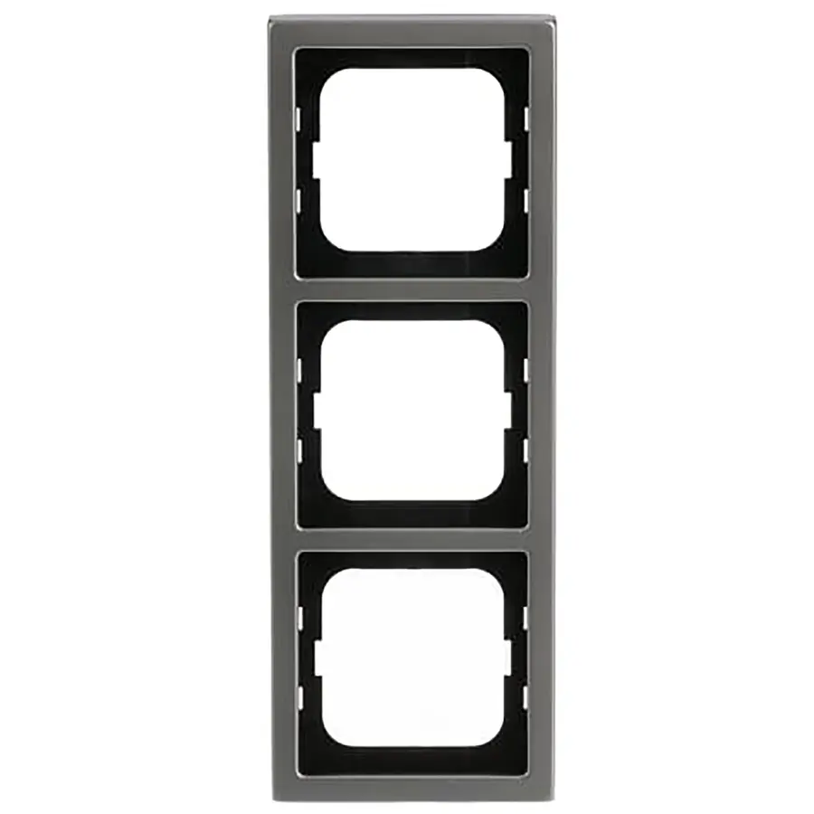 Busch-Jaeger afdekraam 3-voudig Pure Stainless Steel (1723-866K)