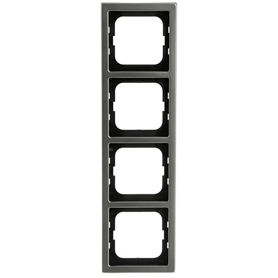 Busch-Jaeger afdekraam 4-voudig Pure Stainless Steel (1724-866K)