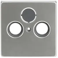 Busch-Jaeger centraalplaat antenne / COAX wandcontactdoos Pure Stainless Steel (1743-866)