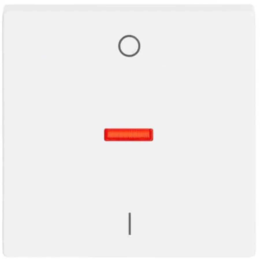 Busch-Jaeger schakelwip controlevenster rood + opdruk Future Linear studiowit glans (1788-84)