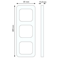 Busch-Jaeger afdekraam 3-voudig Reflex SI (2513-214)
