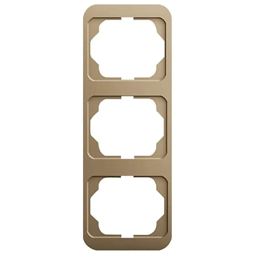 Busch-Jaeger afdekraam 3-voudig verticaal Alpha Nea brons OP=OP (1733-21)