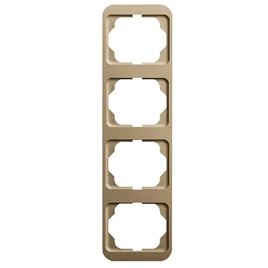 Busch-Jaeger afdekraam 4-voudig verticaal Alpha Nea brons OP=OP (1734-21)