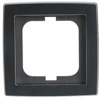 Busch-Jaeger afdekraam 1-voudig Solo mat-chroom (1721-80)