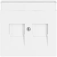 Busch-Jaeger centraalplaat modular jack 2-voudig studiowit (1800-84)