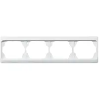 Busch-Jaeger afdekraam 4-voudig Horizontaal Alpha Exclusive studiowit glans OP=OP (1724 KA-24G)