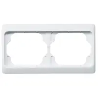 Busch-Jaeger afdekraam 2-voudig Horizontaal Alpha Exclusive studiowit glans OP=OP (1722 KA-24G)