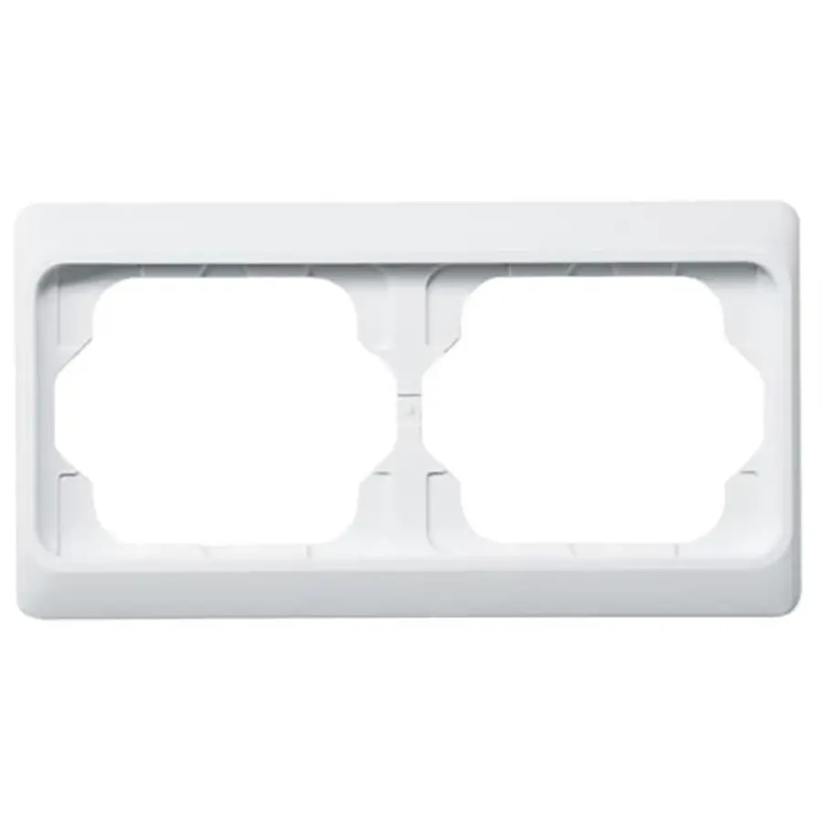 Busch-Jaeger afdekraam 2-voudig Horizontaal Alpha Exclusive studiowit glans OP=OP (1722 KA-24G)