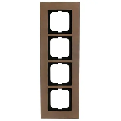 Busch-Jaeger afdekraam 4-voudig Carat brons (1724-821) Busch-Jaeger afdekraam 4-voudig Carat brons (1724-821)