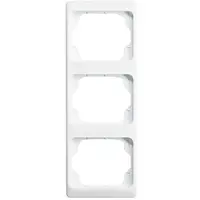 Busch-Jaeger afdekraam 3-voudig Verticaal Alpha Exclusive studiowit glans OP=OP (1733 KA-24G)