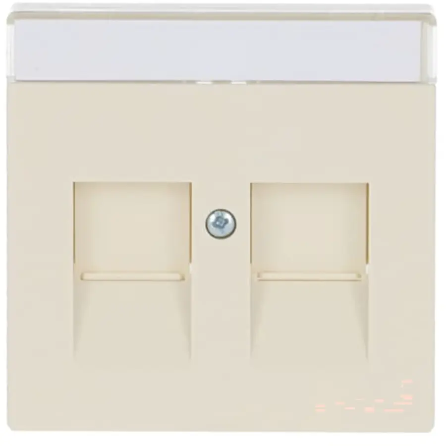 Busch-Jaeger centraalplaat modular jack 2-voudig creme (1800-82)