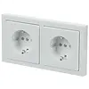 Busch-Jaeger wandcontactdoos 2-voudig randaarde voorbedraad voor duo-inbouwdoos Future Linear studiowit glans (20-2 EUCJ-184K-503) Busch-Jaeger wandcontactdoos 2-voudig randaarde voorbedraad voor duo-inbouwdoos Future Linear studiowit glans (20-2 EUCJ-184K-503)