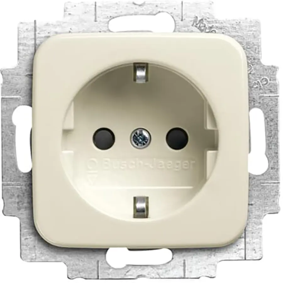 Busch-Jaeger wandcontactdoos randaarde Safety+ met LED-oriëntatieverlichting Standaard SI (20 EUCBLI-212)