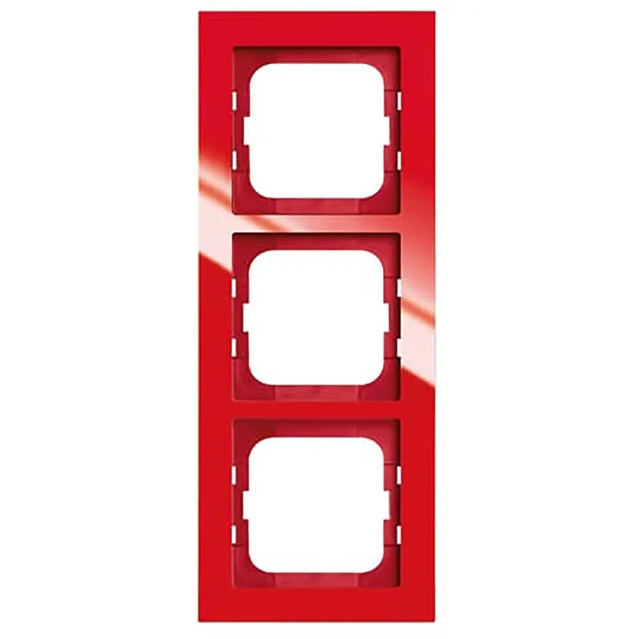 Busch-Jaeger afdekraam 3-voudig Axcent rood (1723-287)