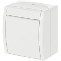 Busch-Jaeger kruisschakelaar opbouw Ocean IP44 alpinwit (2601/7 W-54)