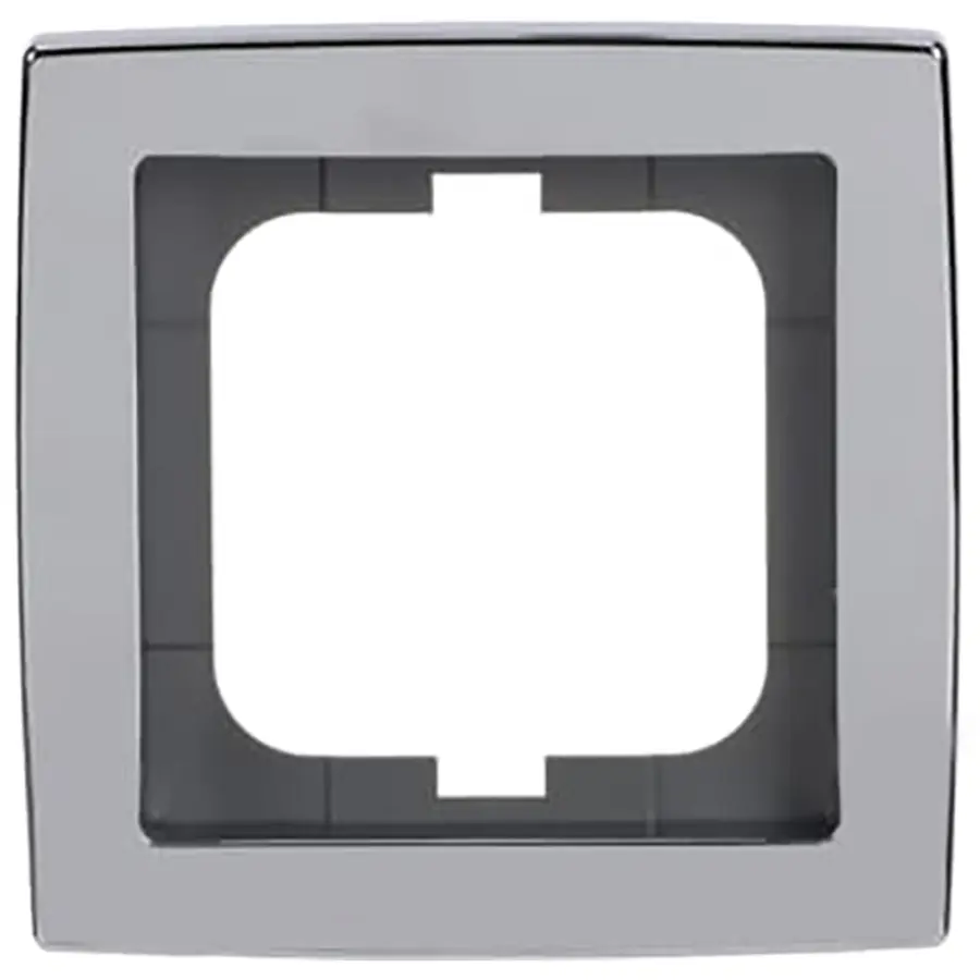 Busch-Jaeger afdekraam 1-voudig Solo chroom glans (1721-80G)