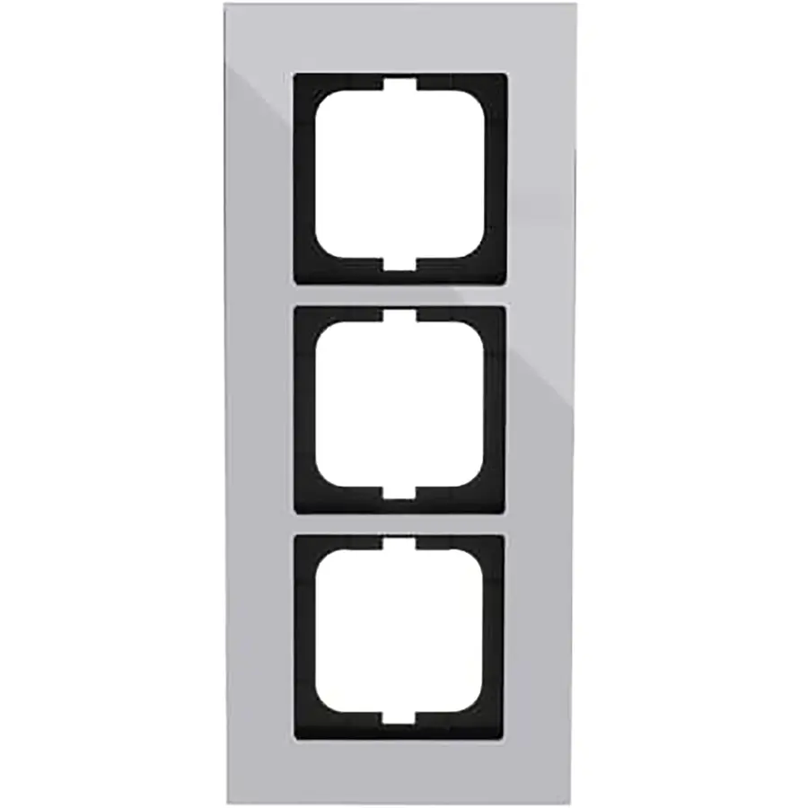 Busch-Jaeger afdekraam 3-voudig Carat chroom (1723-826-101)