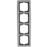 Busch-Jaeger afdekraam 4-voudig Solo chroom glans (1724-80G)