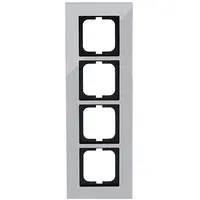 Busch-Jaeger afdekraam 4-voudig Carat chroom (1724-826-101)