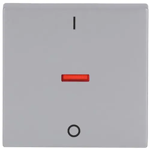 Busch-Jaeger schakelwip controlevenster rood 2-polig en 3-polig Future Linear aluzilver (1788-83)