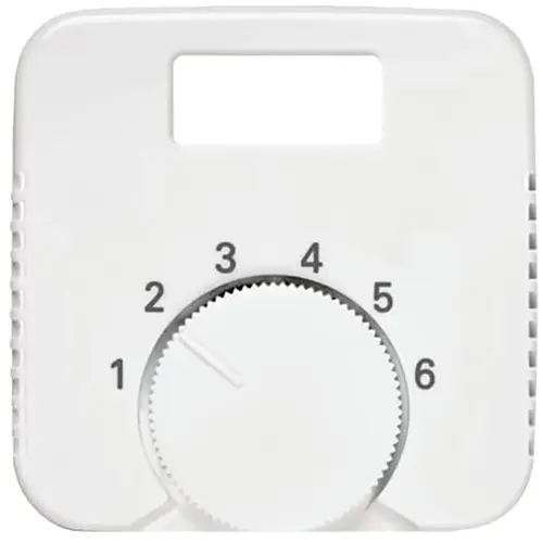 Busch-Jaeger centraalplaat draaiknop met schermopening tbv thermostaat Reflex SI (1794 TA-214)