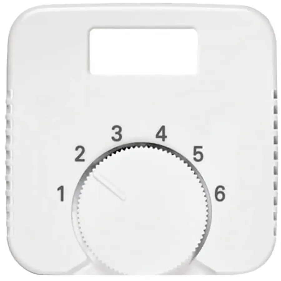 Busch-Jaeger centraalplaat draaiknop met schermopening tbv thermostaat Reflex SI (1794 TA-214)