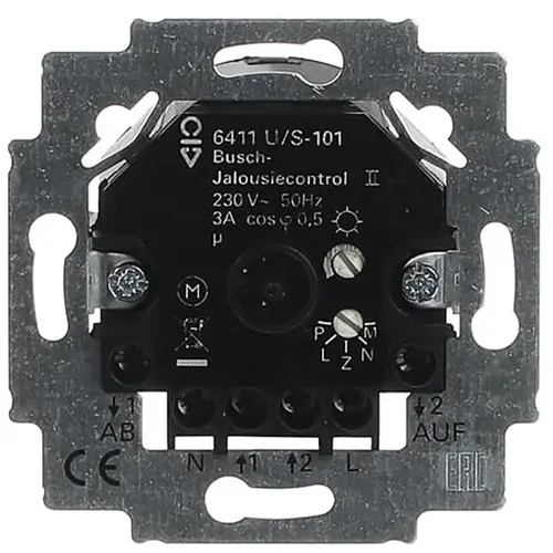 Busch-Jaeger jaloeziecontrol II sokkel (6411 U/S-101) Busch-Jaeger jaloeziecontrol II sokkel (6411 U/S-101)