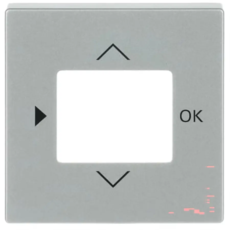 Busch-Jaeger centraalplaat voor timer en thermostaat aluzilver mat (6435-83)