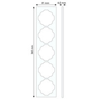 Busch-Jaeger afdekraam 5-voudig Impuls zwart mat OP=OP (1725-775)