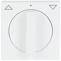 Busch-Jaeger draaiknop jaloezieschakelaar Future Linear studiowit mat (1740-884)