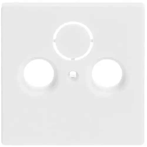 Busch-Jaeger centraalplaat antenne / COAX wandcontactdoos studiowit mat (1743-884)