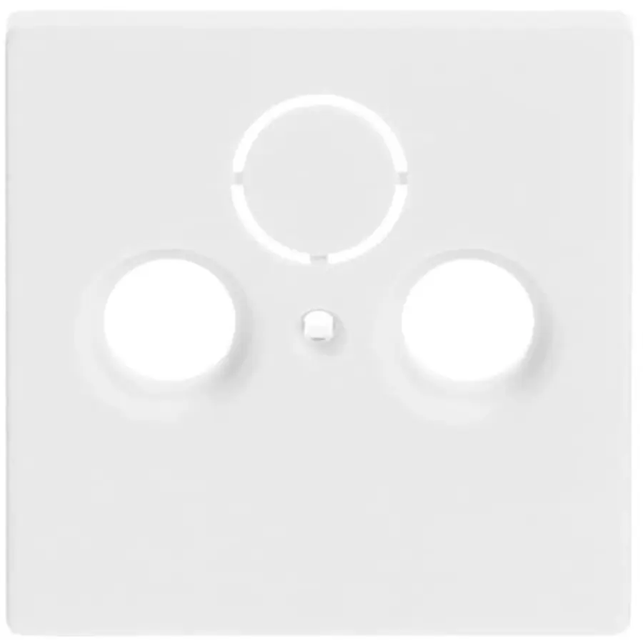 Busch-Jaeger centraalplaat antenne / COAX wandcontactdoos studiowit mat (1743-884)