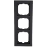 Busch-Jaeger afdekraam 3-voudig Axcent zwart (1723-281)