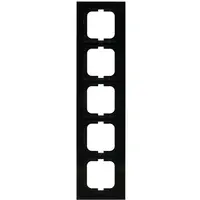 Busch-Jaeger afdekraam 5-voudig Axcent zwart (1725-281)