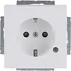 Busch-Jaeger wandcontactdoos randaarde kindveilig met LED controleverlichting Future Linear studiowit mat (20 EUCBL-884) Busch-Jaeger wandcontactdoos randaarde kindveilig met LED controleverlichting Future Linear studiowit mat (20 EUCBL-884)