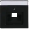 Busch-Jaeger centraalplaat RJ45 wandcontactdoos zwart mat (1803-885)