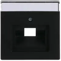 Busch-Jaeger centraalplaat RJ45 wandcontactdoos Future Linear zwart mat (1803-885)