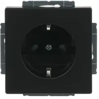 Busch-Jaeger wandcontactdoos randaarde kindveilig Future Linear zwart mat (20 EUCKS-885)