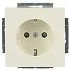 Busch-Jaeger wandcontactdoos met randaarde zonder bevestigingsklauwen kindveilig Future Linear creme glanzend (20 EUCRB-82) Busch-Jaeger wandcontactdoos met randaarde zonder bevestigingsklauwen kindveilig Future Linear creme glanzend (20 EUCRB-82)
