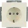 Busch-Jaeger wandcontactdoos met randaarde kindveilig Future Linear creme glanzend (2300 EUCB-82) Busch-Jaeger wandcontactdoos met randaarde kindveilig Future Linear creme glanzend (2300 EUCB-82)