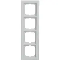 Busch-Jaeger afdekraam 4-voudig Axcent glas wit (1724-280)