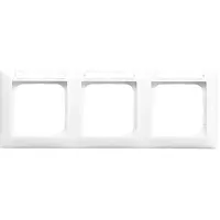 Busch-Jaeger afdekraam horizontaal met tekstkader 3-voudig Balance SI wit glans (1733 NS-914)