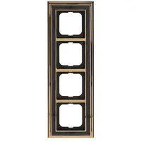 Busch-Jaeger afdekraam 4-voudig Dynasty messing decor antraciet (1724-833)