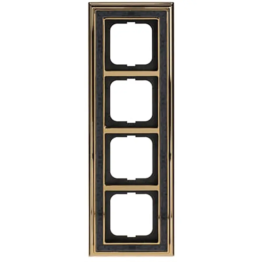 Busch-Jaeger afdekraam 4-voudig Dynasty messing decor antraciet (1724-833)